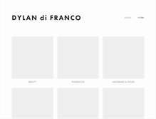 Tablet Screenshot of dylandifranco.com